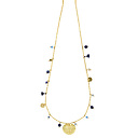 Collier à pampilles bleu turquoise Nymphéa