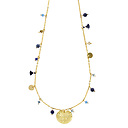 Collier à pampilles bleu turquoise Nymphéa