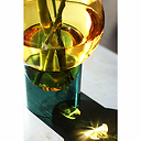Vase tube Bulle - Jaune