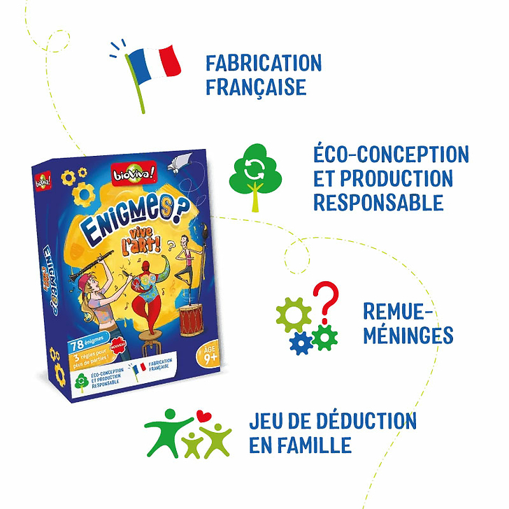 Jeu Énigmes - Vive l'art! - Bioviva
