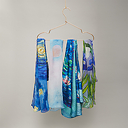 Foulard Nymphéas - Reflets verts