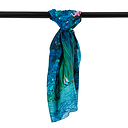 Foulard Nymphéas - Reflets verts